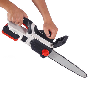 Tronçonneuse sans fil 21V à batterie, sans balais, portable, de 12 pouces, avec chaîne en acier à grande vitesse pour la découpe du bois industrielle et le bricolage - Product Image 2