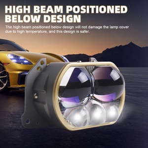 SANVI Nouveau projecteur LED L500S super lumineux de 3 pouces, lentille de phare LED de 3 pouces, kit de rétrofit pour phare de voiture, 6000K - Product Image 4