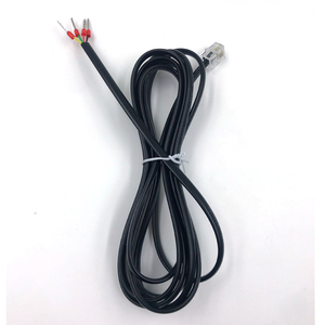 <span class=keywords><strong>สาย</strong></span>ต่อโทรศัพท์คุณภาพสูง ยี่ห้อ Deheng <span class=keywords><strong>RJ11</strong></span> 6P4C 30AWG ทองแดงแท้ ได้รับการรับรองมาตรฐาน ISO9001 สีดำ สำหรับเชื่อมต่อเซ็นเซอร์ - Product Image 1