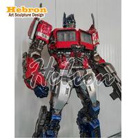 Ön sipariş Açık Hava Dev Optimus Prime Transformer Robot Heykeli Transformer Gerçek Boyutlu Film Heykelleri Kahraman Heykeli