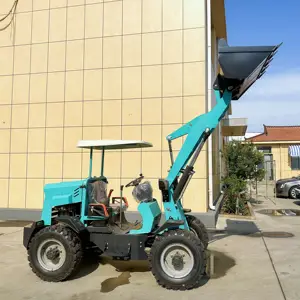 Trang trại mới nhỏ nhỏ Bánh Xe Tải phía trước backhoe loader Mini ngã ba Skid thép lật xẻng máy kéo giá