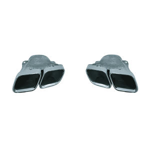 Pièces automobiles, kits de carrosserie, pare-chocs arrière, tuyau d'échappement pour <span class=keywords><strong>Mercedes</strong></span> Benz <span class=keywords><strong>Classe</strong></span> <span class=keywords><strong>S</strong></span> W223, mise à niveau vers S63 2021+, argent/noir brillant - Product Image 2