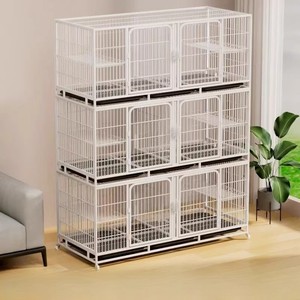 Jaula para gatos de varias capas con enlaces personalizados, de alambre de acero grande con recubrimiento en polvo, para uso doméstico. - Product Image 1