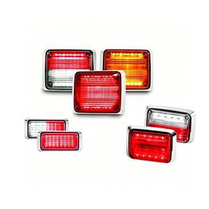 ชุดไฟท้าย LED แบบโมดูลาร์สำหรับยานยนต์ ผลิตโดย VN OEM พร้อมการฉีดขึ้นรูป ชุบเคลือบกระจกเงา วัสดุ ABS PMMA PC รวมไฟเลี้ยวและไฟเบรก - Product Image 1
