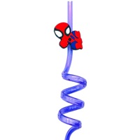 Nouveaux accessoires de bar pour fêtes, personnalisés OEM, breloques de paille Marvel, breloques de paille Spider-Man Marvel