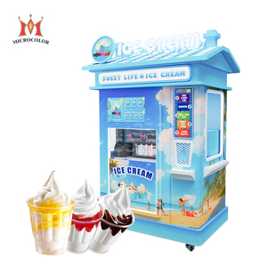 Distributeur automatique de glace commerciale en libre-service pour l'extérieur, grande capacité (240 gobelets), entièrement automatique, pour glace molle - Product Image 1