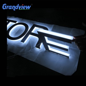 Montaje en pared iluminado nombre diseños de tablero de publicidad tienda signos tienda 3D Led brillante carta Junta - Product Image 4
