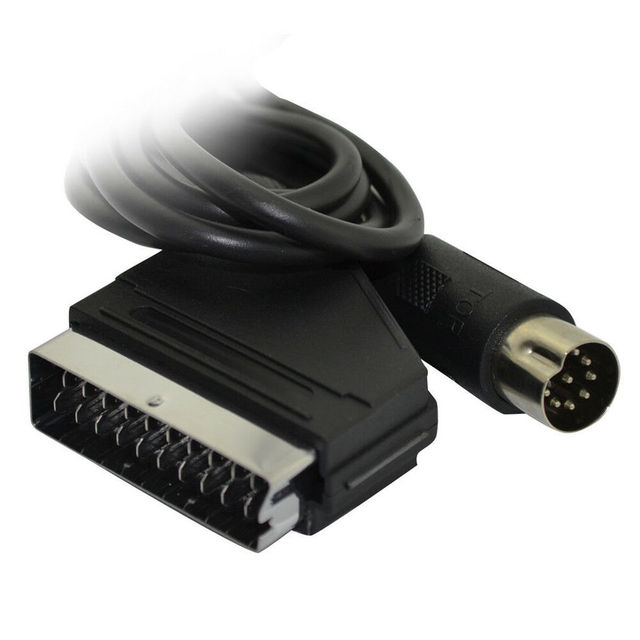 RGB Cable Lead Scart for Sega Mega Drive 2 & Genesis 2 TV PAL Version AV Cable for Sega Saturn