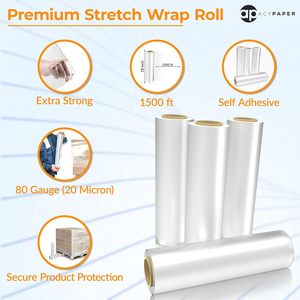 <b>Clear</b> High Gloss Reinforced Stretch <b>Wrap</b> Film for Filling Applications - Product Image 5