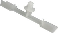 Clips de câble automatiques de vente d'usine attaches en plastique en nylon faciles à appliquer avec des rivets de voiture en fibre carrée à verrouillage naturel CL-IE020-W