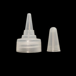 Bouchons de bouteille en plastique anti-fuite de 33 mm, de haute qualité, en forme de champignon, à <span class=keywords><strong>ouverture</strong></span> par poussée et traction, pour cosmétiques, vente en gros - Product Image 5