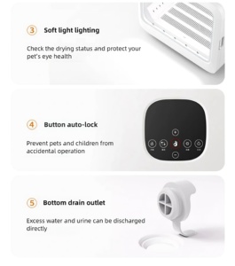 Guanto Automatico per la Rimozione del Pelo di Cani e Gatti, Pulizia a 360 Gradi, Asciugacapelli per Animali Domestici di Grande Capacità, Ecologico e Silenzioso - Product Image 6