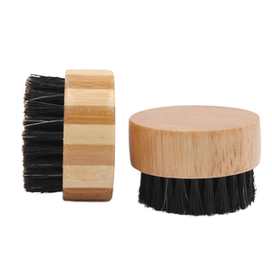 <span class=keywords><strong>Spazzola</strong></span> per <span class=keywords><strong>Barba</strong></span> <span class=keywords><strong>da</strong></span> Uomo in Setole di Cinghiale Puro, Rotonda, Personalizzabile con Logo, per Styling e Cura della <span class=keywords><strong>Barba</strong></span>, <span class=keywords><strong>Spazzola</strong></span> Tascabile Premium per Uomo - Product Image 1