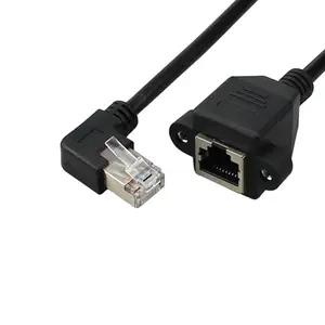 Ángulo recto ordenador Internet UTP/FTP/STP/SFTP CAT5e CAT6 CAT6A Rj45 cable