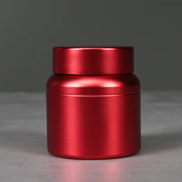 Boîte à thé en aluminium vide de luxe, qualité alimentaire, 52*H58mm, 90ml, boîte en métal pour le thé, le café, le matcha, stockage, logo personnalisé accepté