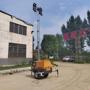 Cao mast ánh sáng tháp Trailer di động 5M 7M 9M 4x1000W xách tay LED DIESEL Máy phát điện động cơ LED tín hiệu tháp ánh sáng - Product Image 3