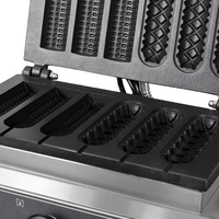 Gaufrier Électrique Professionnel Antiadhésif en Acier Inoxydable pour Corn Dogs et Snacks