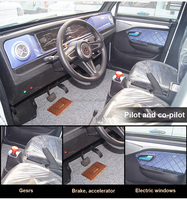 Mini camionnette électrique à double carburant 4 places 4 portes pour le transport de marchandises