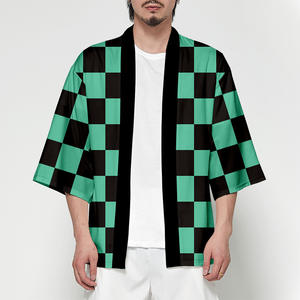 Venta al por mayor <span class=keywords><strong>2022</strong></span> nuevo diseño Unsex verano Top Streetwear Popular personalizado impreso japonés <span class=keywords><strong>Anime</strong></span> <span class=keywords><strong>Cosplay</strong></span> Kimono - Product Image 4