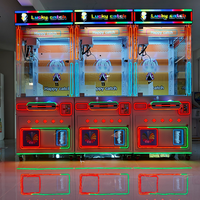 Mini machine à griffes d'arcade en plastique à monnayeur, interface anglaise, machine à cadeaux amusante pour tous les âges, jeu pour 1 joueur, pour centres de jeux