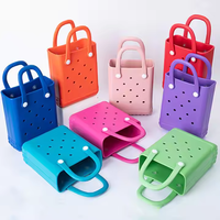 2025 Outdoor Fashion Mini Tote Strand tasche für Kinder Simply Southern Eva Silikon kautschuk tasche für Kinder DIY Leichte Gummi tasche
