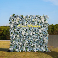 Offre Spéciale : Mur de fleurs artificielles en soie mélangées, faites à la main, longue durée, pour Mariage, Fête des Mères, Saint-Valentin, Pâques, Halloween
