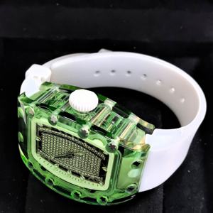 Men's Automatic Mechanical <b>Watch</b> Transparent Green Case Fashion Business Designer Wristwatch High Quality - Product Image 3