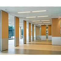 65mm 85mm 100mm Épais Cadre En Aluminium Tissu Surface Amovible Pliant Mobile Acoustique Coulissant Sol Écran Cloison