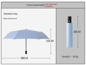 <span class=keywords><strong>Parapluie</strong></span> <span class=keywords><strong>de</strong></span> voyage compact coupe-vent à ouverture et fermeture automatiques, pliable en 3 sections, pour hommes et femmes - Product Image 5
