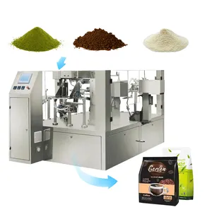 Full Automatic Pouch Filling Packaging Machines Spice Coffee Cocoa Milk Powder Filling Packing Machine