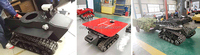 Kendaraan Beroda Rantai Karet Segala Medan AVT-14T untuk Robot Pemadam Kebakaran