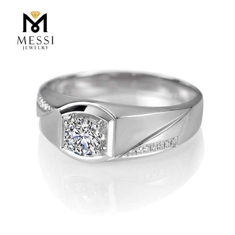 แหวนเพชรโมอิสซาไนต์ 18K