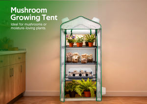 <span class=keywords><strong>Kit</strong></span> moderne et compact en métal pour la <span class=keywords><strong>culture</strong></span> de <span class=keywords><strong>champignons</strong></span> avec étagère à 4 niveaux et LED à spectre complet, facile à assembler pour jardin domestique - Product Image 5