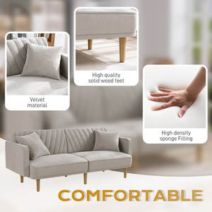 <span class=keywords><strong>Canapé</strong></span>-lit d'angle moderne pliable <span class=keywords><strong>2</strong></span>,<span class=keywords><strong>5</strong></span> <span class=keywords><strong>places</strong></span> Guangdong Best Candy - Product Image 6