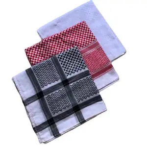 Men Arab Scarf Shemagh Hijab Muslim Arabian Headscarf Head Turban Scarf Dubai Kerchief Wrap Keffiyeh Style Headband Middle East