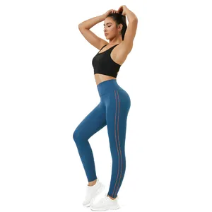 Hohe Taille Fitness Yoga-Hose Trainingskleidung Fitnessstudio Fitnessleggings Gesäßstraffung Yoga-leggings für Damen