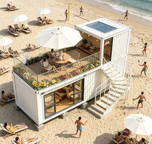 Edificios Modernos con Paredes de Vidrio para Jardines en Contenedores, Tiendas Prefabricadas Pop-up de Diseño Moderno - Product Image 5