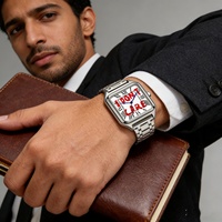Montre à quartz pour homme, tendance, montre IDONT CARE, étanche 3ATM, montre numérique romaine pour homme