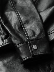 แจ็คเก็ตหนังแกะสไตล์อเมริกันคลาสสิกใหม่ ฤดูใบไม้ผลิ 2026 แฟชั่นทันสมัย ย้อนยุค หนังแท้สำหรับผู้ชาย - Product Image 5