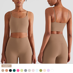 Suspender Underwear Women's Beautiful Back Running <b>Sports</b> Top <b>Bra</b> HighTraceless Fitness Yoga Pant Wear Leggings Sets - Product Image 2