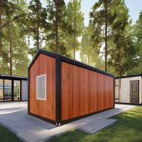 Maison conteneur modulaire triangulaire durable de 20 pieds avec fenêtres, pliable et étanche, pour bureau ou stockage