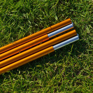 Carpa de Montañismo Ligera Doormate 2x2m, Doble Capa, Impermeable, para 1-2 Personas, Color Naranja - Product Image 2