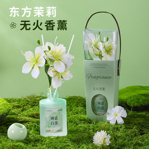 Eastern Gardenia Flameless <b>Reed</b> <b>Diffuser</b> 120ml Alcohol Free Fresh Scent Home Decor Gift Set - Product Image 1