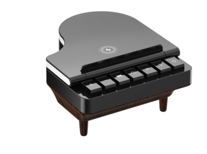 15W Mini Xách Tay Retro Loa Không Dây <span class=keywords><strong>LED</strong></span> Ánh Sáng Ban Đêm 3-Trong-1 Tiếng Ồn Trắng Máy Sạc Không Dây Cho iPhone 15/14Pro Trắng - Product Image 5