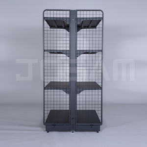 Estantería de alambre de góndola blanca 300X1310 de un solo lado de calidad Superior, estantes colgantes de exhibición de supermercado de Servicio Ligero metálicos - Product Image 4