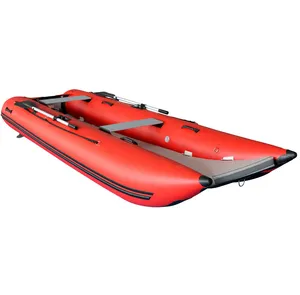 Inflatable Boat Catamaran Type Laminated Tender 380 cm 12.5 feet 6 Person PVC Manufacturer China