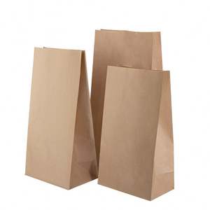 Sacs en papier kraft à fond carré, résistants à l'huile, pour la vente en gros, pratiques pour les articles de boulangerie, classiques et anti-graisse - Product Image 6