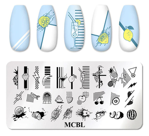 2025 personnalisé <span class=keywords><strong>noël</strong></span> conception Nail Art estampage plaque acier inoxydable métal 6*12cm ongles transfert impression timbre <span class=keywords><strong>modèle</strong></span> - Product Image 4