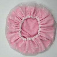 Personnalisé Femme Luxe Imperméable Eva Microfibre Tissu Doublé Bonnets de Douche Xl Extra Large Jumbo Réversible Cheveux Bonnet de Bain