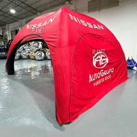 Tente gonflable de dôme d'air de grand espace de structure stable de tente d'araignée de la publicité avec l'auvent